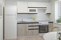 Кухонный гарнитур Паола ультра 2000, Цвет Дуб греу/Дуб браун, ширина 200 см, с навесными шкафами, с выдвижными ящиками, с тумбой под мойку