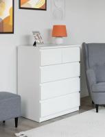 Комод Мальта, 3+2 ящика, с доводчиками, Белый 80х48х98 см, ширина 80 см напольный универсальный
