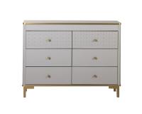 Комод 65.01, цвет Антре, серый / золото, ширина 110 см, с ящиками, в гостиную, в спальню