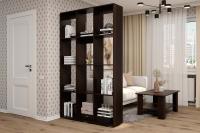 Зонирующий стеллаж-перегородка Кантри 2 Венге