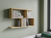 Настенная полка ПК-2 Дуб делано, ширина 78 см, открытая универсальная, навесная для детской или спальни