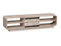 Тумба А-10, цвет дуб сонома, шириан 180 см, с полками, с ящиками, консоль, в гостиную