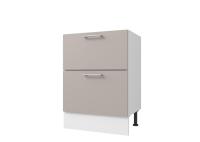 Кухонный модуль Оптима Стол 60 - 2 ящика, цвет Холст латте