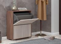 Обувница ОШК-201 Шимо тёмный/светлый, ширина 60 см, для обуви в прихожую, для дома