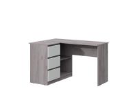 Стол письменный МС "Соната" Цвет Дуб Крафт Серый, Белый Текстурный, ширина 130см, большой, ученический, длинный, с ящиками