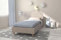 Кровать арт. 014 Бежевый, ширина 80 см, односпальная кровать, в детскую, в подростковую