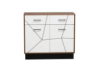 Комод 54.07 Гамма, таксония / белый ширина 100,2 см, для гостиной или в спальню, с ящиками и полками для одежды