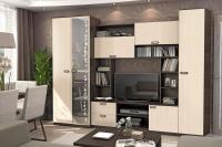 Гостиная Аллегро 6 Дуб Белфорт и Венге линум, ширина 270 см, стенка гостиная, тумба под телевизор, шкаф распашной