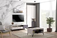 Гостиная МС Лион набор 12, ширина 258 см, комплект мебели, в гостиную, полка, тумба под тв