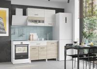 Кухня Trend 1200, цвет Белый/Крафт белый-Крафт серый