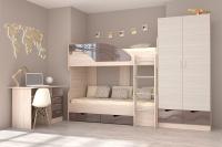 Молодежная Бриз МДФ набор 3, ширина 330 см, комплект мебели, в детскую, в подростковую, в спальню