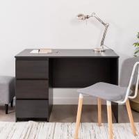 Стол письменный КАСТОР, 116х65х75 см, Дуб Венге, ширина 116 см, тумба 3 ящика для школьника или студента, учебный для ноутбука