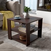 Журнальный столик ЖС-06 цвет Дуб Венге ширина 50 см с полками