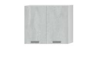 Кухонный модуль "Тифани" В-80 Белый, Бетонный Камень, ширина 80 см, навесной, с полками