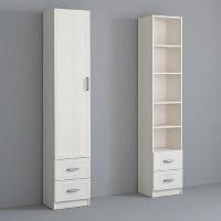 Пенал Колибри Рамка, ширина 45 см, шкаф с полками, с ящиками, в гостиную, в спальню, в прихожую