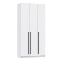 Шкаф для одежды 67.08 "Брандо", 3-х дв., ЛДСП, цвет Белый, с полками и штангой, в спальню, в прихоужю
