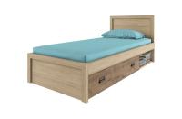 Кровать 90/D1,DIESEL , цвет дуб мадура/веллингтон