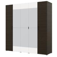 Шкаф 5ств 2500 Бостон З-500, цвет Венге/Белый(2 ящика+полки Б+штанга)