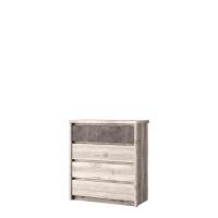 Комод 4S, JAZZ, цвет Каштан найроби/Оникс