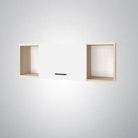 Полка Анталия 1200, цвет Сонома/Белый софт, ширина 120 см, настенная, широкая, для спальни или прихожей