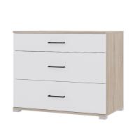 Комод VICTOR, цвет Сонома/Белый