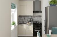 Кухонный гарнитур Дюна мини 1000, цвет Кашемир, ширина 100 см, с навесными и напольными шкафами, с выдвижными ящиками, с дверцами