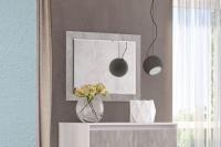 Зеркало "Бетти" Бетонный Камень, ширина 60 см