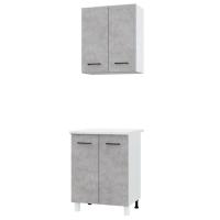 Кухня Trend 600, цвет Белый/Бетон