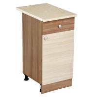 Шкаф напольный, 400 х 450 х 840, Ясень шимо темный/Ясень шимо светлый