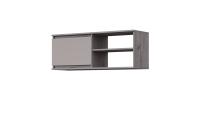 Полка МС "Соната" 110см, цвет Дуб Крафт Серый, Дуб Крафт Белый, навесная, в спальню, в гостиную