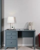 Стол письменный САГА, 120х56, цвет Темно-бирюзовый, ширина 120 см с тумбой и ящиками, школьнику для учебы