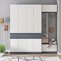 Прихожая Иннэс 10 набор 4, ширина 300 см, шкаф в прихожую, вешалка для одежды