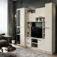 Гостиная Флора Сандал светлый, ширина 270 см, комплект мебели для зала с тв-зоной