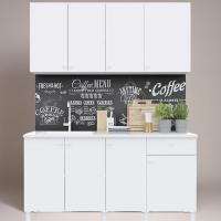 Кухня Point 170, цвет Белый, ширина 170 см, компактная, с выдвижными ящиками и полками, со столешницей, для дома