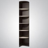 Стеллаж для прихожей ДИАНА-4 сек №4 Венге / Дуб молочный ширина 35 см ЛДСП угловой с полками для дома