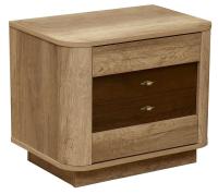 Тумба прикроватная 34.17 Фантазия, цвет дуб каньон/дуб кальяри, ширина 59 см, с ящиками, в спальню