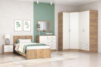 Спальня Кэт 7 набор 7, ширина кровати 90см, комплект мебели для спальни, шкаф для одежды, комод