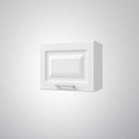 Кухонный модуль Классик Газовка 50, цвет Белый эмалит, ширина 50 см, навесная, с полками