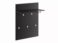 Вешалка СИРИУС 78х100 цвет Дуб Венге, ширина 78 см навесная для прихожей, для верхней одежды с полкой, настенная