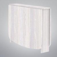 Стол-книжка Кураж, цвет Ясень анкор светлый, ширина 155 см, раскладной на ножках, компактная сборка