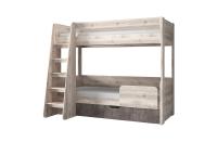 Кровать двухъярусная, JAZZ, цвет Каштан найроби/Оникс