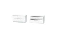 DL Тумба 5 Иннэс 7 Белый ЛДСП, ширина 80 см, в спальню, в гостиную, тумба напольная