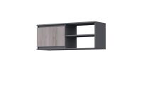 Полка МС "Соната" 110см, цвет Дуб Крафт Серый, навесная, в спальню, в гостиную