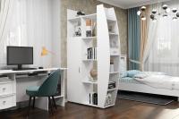 Зонирующий стеллаж-перегородка Парус белый