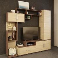 Cтенка в гостиную Пекин Ясень шимо, под телевизор, напольная, горка в гостиную, в зал тв зона, ширина 210 см