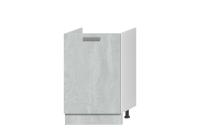 Кухонный модуль "Тифани" М-50 Белый, Бетонный Камень, ширина 50, напольный, с полками