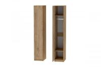 Шкаф 1 с фасадом Иннэс 7 Дуб Крафт золотой, ширина 40 см, распашной, пенал, в гостиную, в спальню