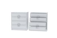 DL Комод 1 Иннэс 7 Ника, ширина 80 см, комод с ящиками, в гостиную, в спальню