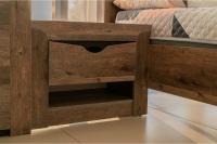 Тумба прикроватная 33.12 Лючия, цвет кейптаун / венге, ширина 61.2 см, с ящиком, в спальню