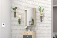 Прихожая "Монако-2". Зеркало ЗР-01 Дуб Сонома ширина 48 см